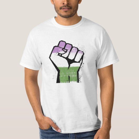 ジェンダー・クイア・レジスタンス Tシャツ (正面)