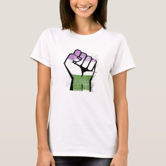 ジェンダー・クイア・レジスタンス Tシャツ (正面)