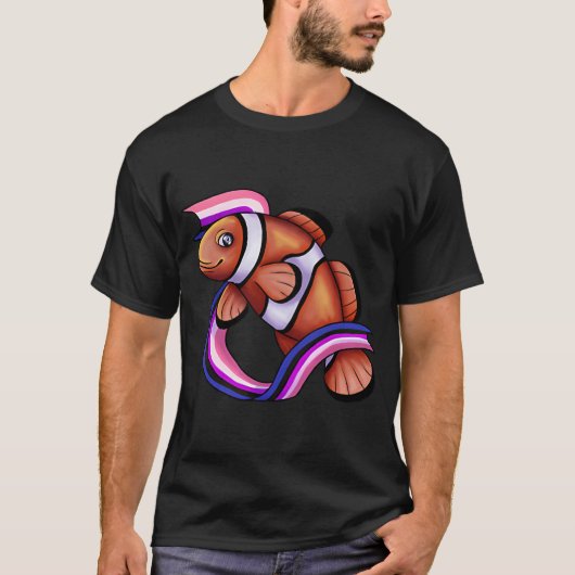 ジェンダー・フルイド・クマノミ Tシャツ (正面)