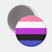 ジェンダー・フルイド Pride フラグ LGBT マグネット (正面/裏面)