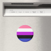 ジェンダー・フルイド Pride フラグ LGBT マグネット (インサイチュ (食洗機))