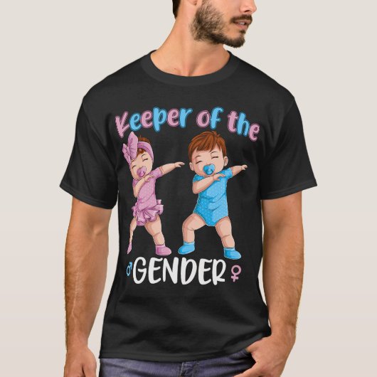 ジェンダー・リビールパーティーベビー発表 Tシャツ (正面)