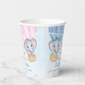 ジェンダー・リビール・エレファント・バルーン・ベイビー・シャワー 紙コップ (右)