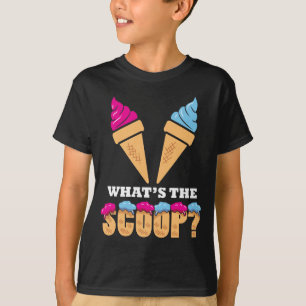 ジェンダー·リビール·パーティー-アイスクリームスクープって何? Tシャツ