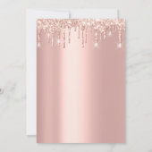 ジェンダー・リビール フット グリッター ピンク ブルー ドリップ ボーイ ガール 招待状 (裏面)