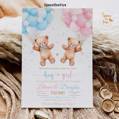 ジェンダー・リビール・ベイビーシャワーの招待状をお待ちかね！ 招待状