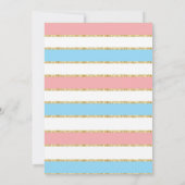 ジェンダー・リビール・ベイビーシャワー Twinkle Little Star 招待状 (裏面)