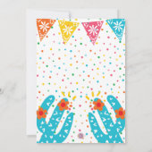 ジェンダー・リビール メキシカン・フィエスタ 彼か彼女か 招待状 (裏面)