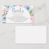 ジェンダー・リビール 花のアーチ 赤ちゃんのための本カード エンクロージャーカード (正面/裏面)