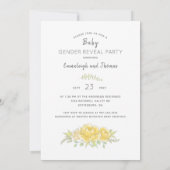 ジェンダー・リベール・シャワー テディベア ハニービー 招待状 (裏面)