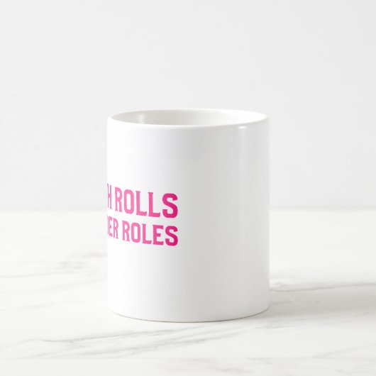 ジェンダ転がー・ユダヤ人のフェミニストでないチャラ コーヒーマグカップ (中央)