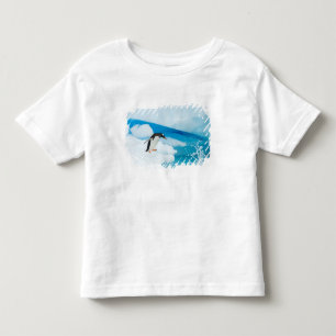 ジェンツーペンギン Pygoscelis Papua 氷山からジャンプ トドラーTシャツ
