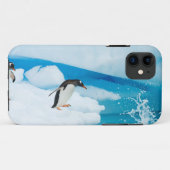 ジェンツーペンギン Pygoscelis Papua 飛び込み Case-Mate iPhoneケース (裏面(横))