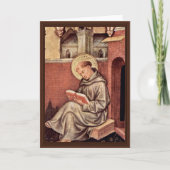 ジェンティーレ・ダ・ファブリアーノ著セントトーマスアクィナス カード (正面)