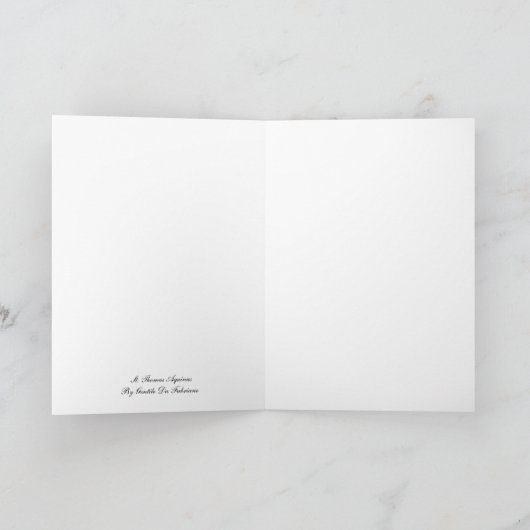 ジェンティーレ・ダ・ファブリアーノ著セントトーマスアクィナス カード (内部)