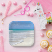 ジェントルサーフホワイトサンドビーチ ペーパープレート (パーティー)