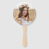 ジェントルベージュバラガールベビーシャワー ハンドファン (裏面)