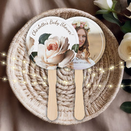 ジェントルベージュバラガールベビーシャワー ハンドファン