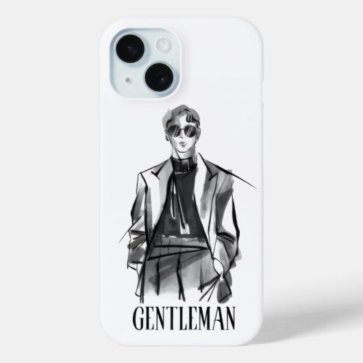ジェントルマン エレガンス iPhone カバー (裏面)