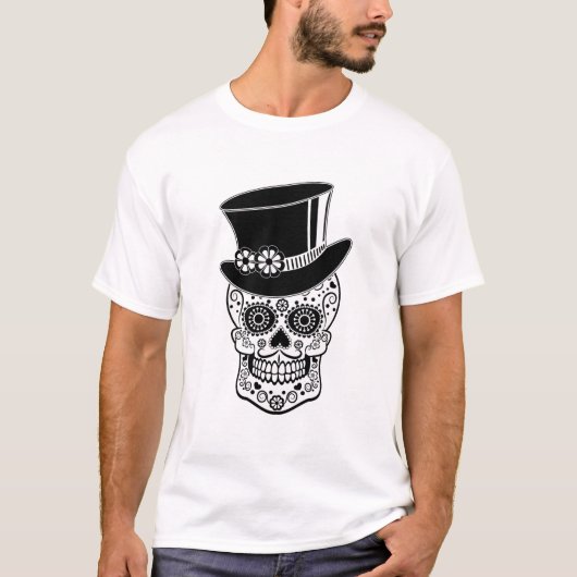ジェントルマン・シュガー・スカル Tシャツ (正面)