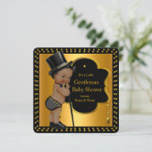 ジェントンベビーシャワーボーイトファットキーンエスニック 招待状 (スタンド正面)