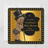 ジェントンベビーシャワーボーイトファットキーンエスニック 招待状 (正面)