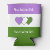 ジェンドルケアプライドフラグと文字缶クーラー 缶クーラー (正面)