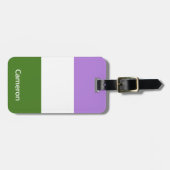 ジェンドルケパーソナライズされたア国旗 ラゲッジタグ (正面横)