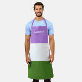 ジェンドルケモノグラムのア国旗 エプロン (着用した状態)