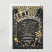 ジェン王室のダーリビールシャワープリンスまたはプリンセス 招待状 (正面)