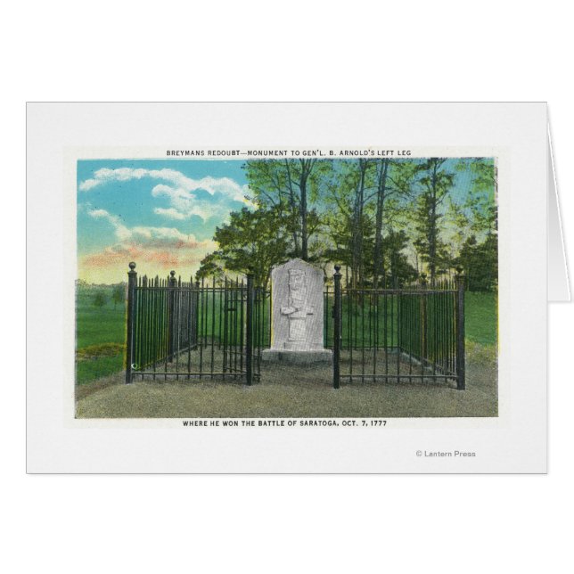 ジェン・ベネディクト・アーノルド離れの脚記念碑 (正面横)