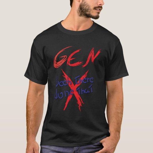 ジェンXが行われた Tシャツ (正面)
