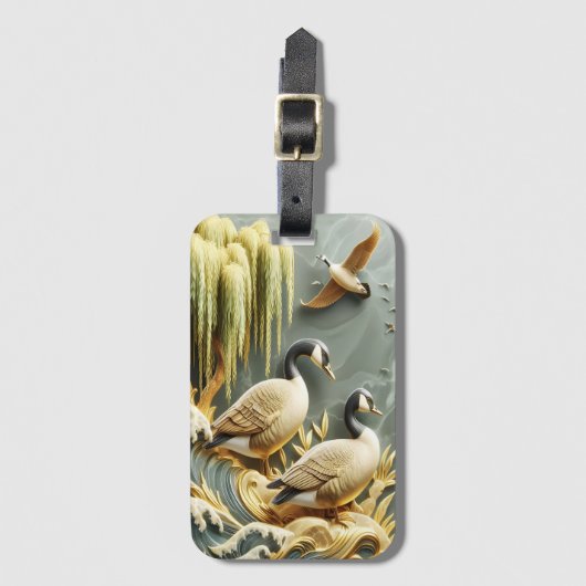 ジェーゼが波に乗り込む ラゲッジタグ (正面縦)