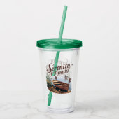 ジェーゼとワイルドフラワーと穏やかな湖ボート アクリルタンブラー (裏面)