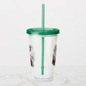 ジェーゼとワイルドフラワーと穏やかな湖ボート アクリルタンブラー (右)