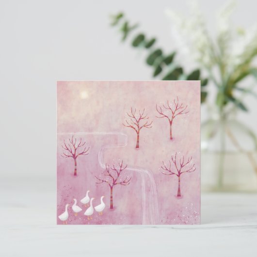 ジェーゼ景観のカード付きピンク絵を描の果樹園 (スタンド正面)