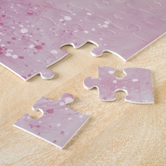 ジェーゼ・ランドスケープ付きピンクの絵を描果樹園 ジグソーパズル (側面)