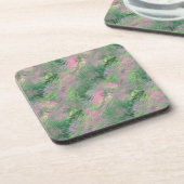 ジェードグリーン結晶ゲルパターン コースター (左側)