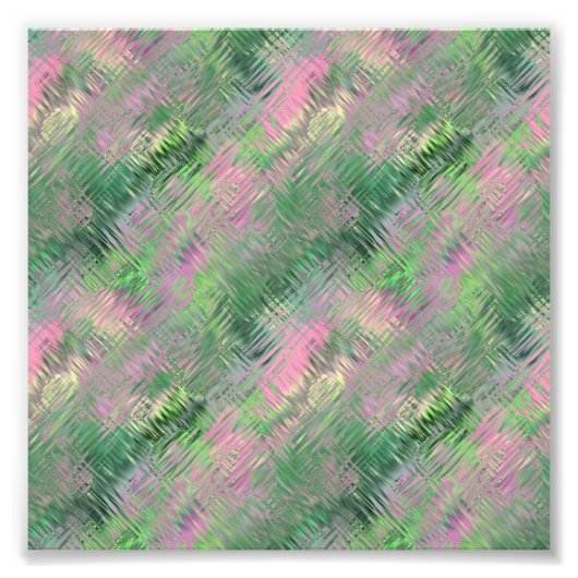 ジェードグリーン結晶ゲルパターン フォトプリント (正面)