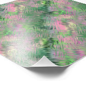 ジェードグリーン結晶ゲルパターン フォトプリント (角)