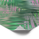 ジェードグリーン結晶ゲルパターン ポスター (角)