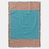 ジェーパターン(の模様が)あるド スローブランケット (正面縦)