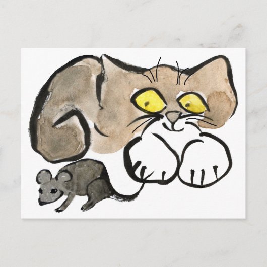 ジェームスにそれによってマウスがです尾あります ポストカード (正面)