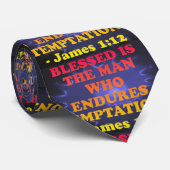 ジェームスの1:12からの聖書の詩。 ネクタイ (ロール)