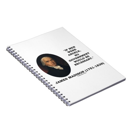 ジェームスもしマディソンメンズエンジェルズノービーgov't引用文 ノートブック (右側)