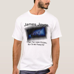 ""ジェームスジョイスの引用文のTシャツを見る目。 Tシャツ