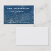 、ジェームスデービスの建築青写真積み重ねられる、4… 名刺 (正面/裏面)