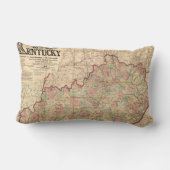 ジェームスロイド(1862年)著ケンタッキーの地図の州 ランバークッション (裏面)