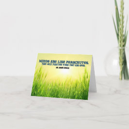 ジェームス感動的ドワール引用文「マインド」 サンキューカード