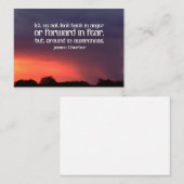 ジェームス感動的・チューバー引用文「認識度」 ノートカード (正面/裏面)